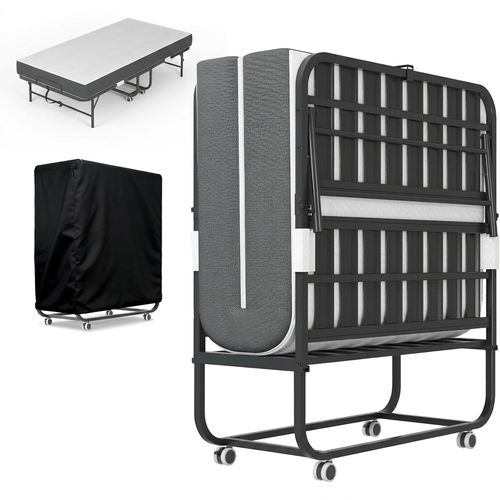 VIYET Folding Bed with Memory Foam Mattress